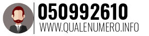 Numero di telefono 050992610 050992610
