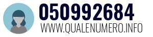 Numero di telefono 050992684 050992684