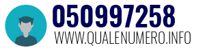 Numero di telefono 050997258 050997258