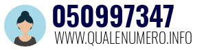 Numero di telefono 050997347 050997347