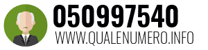 Numero di telefono 050997540 050997540