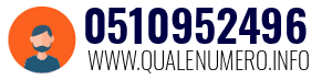 Numero di telefono 0510952496 0510952496