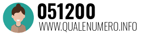Numero di telefono 051200 051200