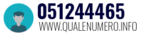Numero di telefono 051244465 051244465
