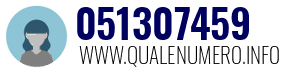 Numero di telefono 051307459 051307459
