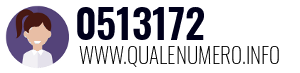 Numero di telefono 0513172 0513172
