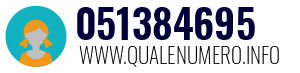 Numero di telefono 051384695 051384695