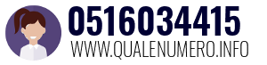 Numero di telefono 0516034415 0516034415