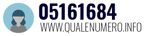 Numero di telefono 05161684 05161684