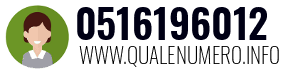 Numero di telefono 0516196012 0516196012