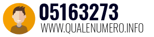 Numero di telefono 05163273 05163273