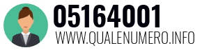 Numero di telefono 05164001 05164001
