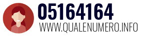 Numero di telefono 05164164 05164164