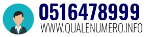Numero di telefono 0516478999 0516478999