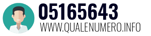 Numero di telefono 05165643 05165643