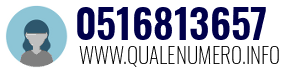 Numero di telefono 0516813657 0516813657