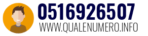 Numero di telefono 0516926507 0516926507