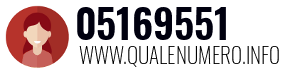 Numero di telefono 05169551 05169551