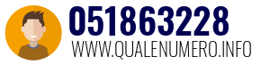 Numero di telefono 051863228 051863228