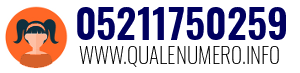 Numero di telefono 05211750259 05211750259