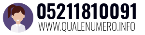 Numero di telefono 05211810091 05211810091
