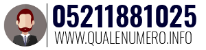 Numero di telefono 05211881025 05211881025