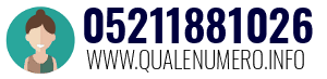 Numero di telefono 05211881026 05211881026