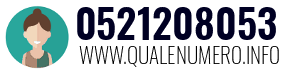 Numero di telefono 0521208053 0521208053