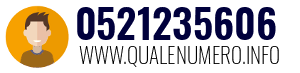 Numero di telefono 0521235606 0521235606