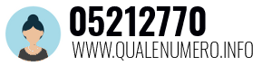 Numero di telefono 05212770 05212770