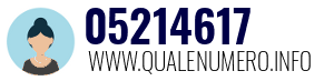 Numero di telefono 05214617 05214617