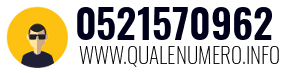 Numero di telefono 0521570962 0521570962