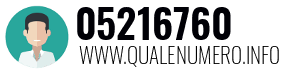 Numero di telefono 05216760 05216760