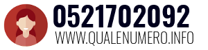 Numero di telefono 0521702092 0521702092