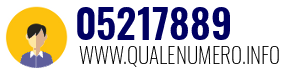 Numero di telefono 05217889 05217889