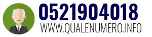 Numero di telefono 0521904018 0521904018