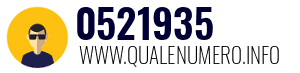 Numero di telefono 0521935 0521935