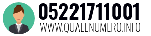 Numero di telefono 05221711001 05221711001