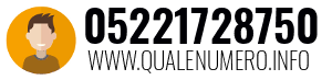 Numero di telefono 05221728750 05221728750