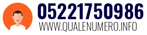 Numero di telefono 05221750986 05221750986