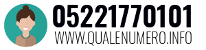 Numero di telefono 05221770101 05221770101