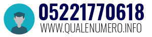 Numero di telefono 05221770618 05221770618