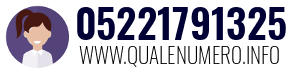 Numero di telefono 05221791325 05221791325