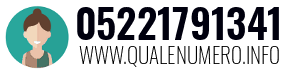 Numero di telefono 05221791341 05221791341