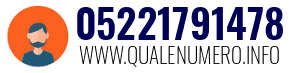 Numero di telefono 05221791478 05221791478