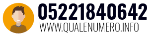 Numero di telefono 05221840642 05221840642