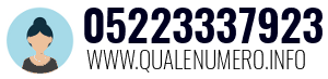 Numero di telefono 05223337923 05223337923