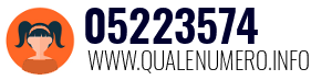 Numero di telefono 05223574 05223574