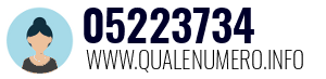 Numero di telefono 05223734 05223734