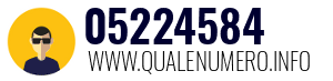 Numero di telefono 05224584 05224584